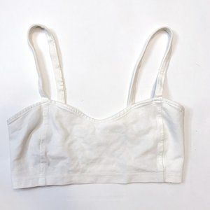 Brandy Melville White Bralettte OS